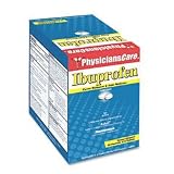 ACME UNITED CORPORATION ACM90015 Physicianscare Ibuprophen Tablets, Two per Pack, 50 Packs per Box Sold as 1 BX