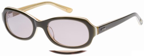 Fossil Lunettes - PS3944001 - Cady - Lunette Femme - Verre Fum&eacute; - Monture Ac&eacute;tate Noir / Rose
