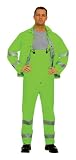 Hi Vis Rain Suit Green .35mm PVC