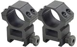 Leapers Accushot Premium 1 Rings, High, Weaver Mount, See-Thru