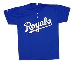 Kansas City Royals Youth Two Button Team T Shirt