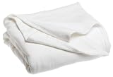Review Faribault Mills VECH38000F1L001 / Faribault Mills Velvet Chenille Full Blanket, White