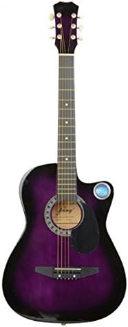 Muse MUSEUNLIMITED CSP-38C 38 Inches Basswood Cutaway Acoustic Guitar Adult / Starter / Beginners Kits, Guitar Acoustic Purple