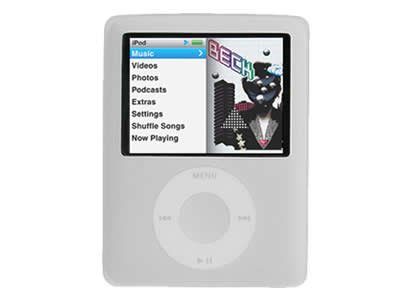 Childrens Toyshop  Electronics : 3G NANO WHITE SILICONE CASE COVER FOR IPOD NANO 3G 3RD GEN 4GB 8GB