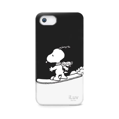 iLuv ICA7H383BLK Snoopy Sports Series Hardshell Case for Apple iPhone 5 and iPhone 5S - 1 Pack - Retail Packaging - Black