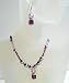 Amethyst Swarovski Crystal Beaded Jewelry w/ Grey Pearls & Silver Rondells Sterling Silver Earrings (BRAND NEW)