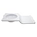 6ct GET Tapas Plate Soup Salad Sandwich Combo Tray White Melamine Set ML-231-W