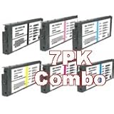 7-Pack Remanufactured Photographic Dye Photo Inkjet Cartridge Combo for Epson Stylus Pro 9600/7600 P