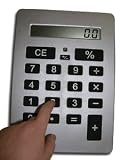 Princess Int'l Jumbo Calculator - PI-A4-2 (White/Silver) (11 1/2