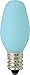 GE Lighting 26223 4-Watt Specialty C7 Incandescent Light Bulb, Blue, 2-Pack
