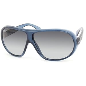 Ray-Ban Sunglasses - RB 4129 Frame: Shiny White Lens: Gray Gradient