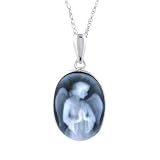 14K Guardian Angel Cameo Pendant