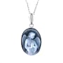 14K Guardian Angel Cameo Pendant