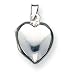 Sterling Silver Plain Domed Heart Locket