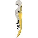 True Metallic Double Hinged Corkscrew, Gold, 4.75"