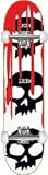 Zero 3 Skull Blood Cult White Complete Skateboard - 7.62 W/ Raw Trucks & White Wheels