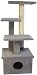 Scruff Jr Kitty Condo : Color GRAY : Leg Covering SISAL ROPE ON TALLEST LEG : Size CURVED TOP SHELF