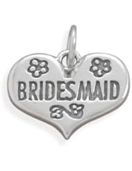 Oxidized Bridesmaid Charm
