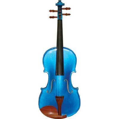 Full Size Violin 4 X 4 with Case - Metallic Blue