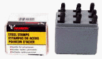 CH Hanson 20541 9 piece 1/8-Inch Numbered Stamp Set - 0 thru 8 (6 is used as 9)
