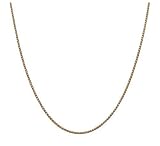 14k Yellow Gold Spiga Chain Necklace, 18