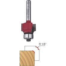 Freud 34-104 1/8-Inch Radius Rounding Over Bit with 1/4-Inch Shank