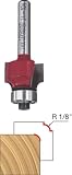Freud 34-104 1/8-Inch Radius Rounding Over Bit with 1/4-Inch Shank