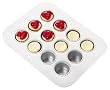 Chicago Metallic 77122 Commercial 12-cup Mini Cheese Cake Pa