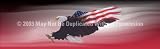 ClearVue Graphics Window Graphic - 16x54 Wings of Freedom Red PAT-040-16-54