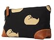 Dooney Bourke Limited Edition Duck Sport Cosmetic Case Bag Brown Beige Dooney Bourke Limited Edition Duck Sport Cosmetic Case Bag Brown Beige