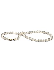 AAA Quality, 6.5-7.0 mm White Freshwater Pearl Necklace