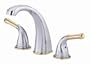 Danze D301571CPBV Plymouth Two Handle Roman Tub Faucet, Chrome with Polished Brass Accents