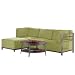 Copenhagen 4-pc. Titanium Sectional - Microsuede Willow