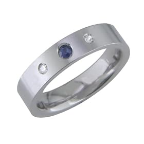 Lui- Men's Sapphire & Diamond Ring
