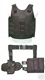 Tactical holster+drop leg+belt+vest LOADOUT tac BLACK