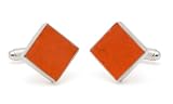 Handmade sterling silver and wood RFK Robert F. Kennedy baseball stadium ballpark seat cufflinks