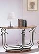 Venetian Oak Sofa Table By Acme Furniture