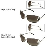 Giorgio Armani - Giorgio Armani Shield Sunglasses 446: Light Gold/Brown Gradient