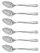 6 THICK STAINLESS STEEL SERRATED EDGE GRAPEFRUIT SPOON