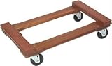 MONSTER TRUCKS MT10002 Wood 4-Wheel Piano Rubber Cap Dolly