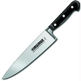Forged Chef's, Full Tang, Black POM, Solingen, 8 in.