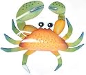 Giant Metal Crab Wall Decor