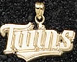 Minnesota Twins Solid 14K Gold 1/2-inch Twins Pendant