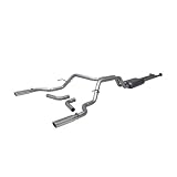 310ZPC%2BvWOL. SL160  Flowmaster 817443 American Thunder 409S Stainless Steel Dual Rear/Side Exit Moderate Sound Cat Back Exhaust System