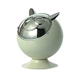 Stylischer Retro Aschenbecher SATAN creme - Diabolisch!