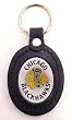 Chicago Blackhawks Large Leather & Pewter Team Key Fob - NHL Hockey Fan Shop Sports Team Merchandise