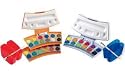 PELIKAN - Boîtes de peinture Pro Color PC24, 24 couleurs tube de blanc 7,5 ml / 1 pinceau à soie / 2 gobelets à eau, couleur: orange translucide / rouge (721878/P