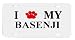 Basenji Paw Love Dog Vanity Auto License Plate
