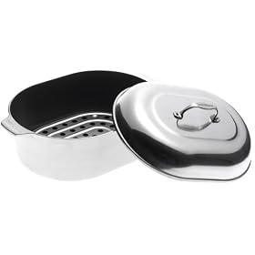 Chef's Design 13-1 2-Quart Covered Oval Roaster with Nonstick Interior by Chef's Design