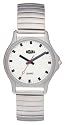 Medana Men's Euro Railway Series Silver-Tone Round Expansion Bracelet Watch # 1342